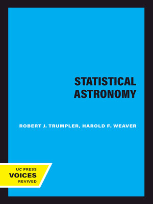 cover image of Statistical Astronomy